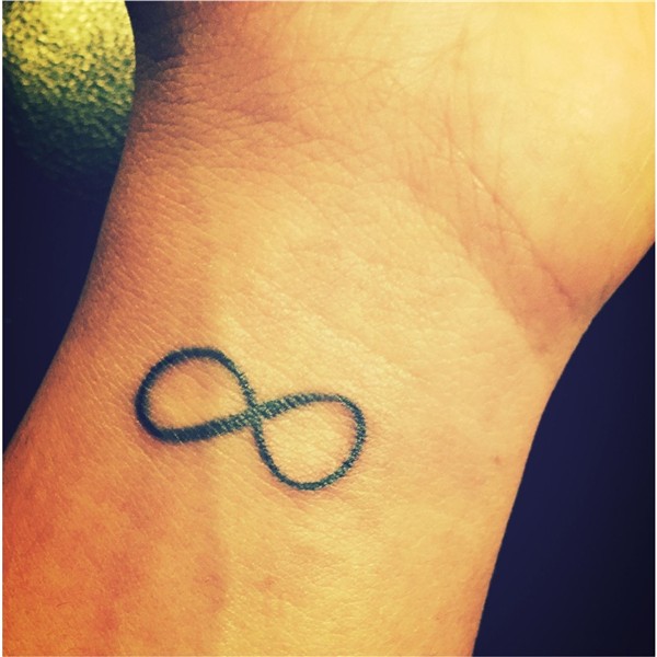 Infinity wrist tattoo... and a thin line to go around my wri