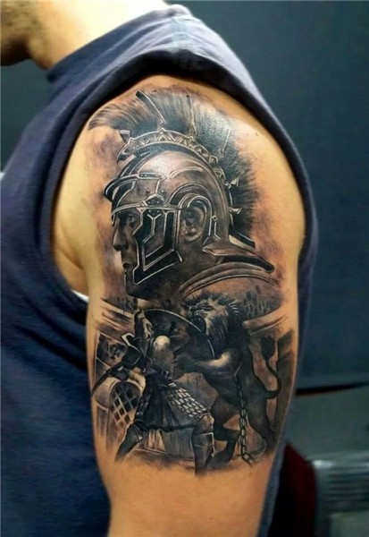#InkArmy Warrior tattoos, Gladiator tattoo, Picture tattoos