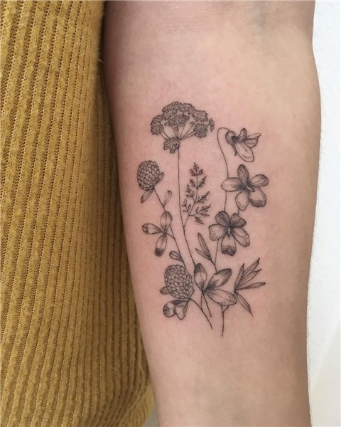Instagram Wildflower tattoo, Tattoos for women, Tattoos