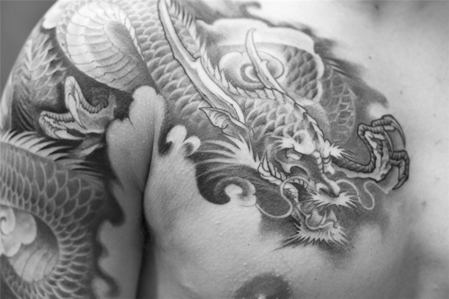 Japanese Dragon Tattoo Sketch at PaintingValley.com Explore