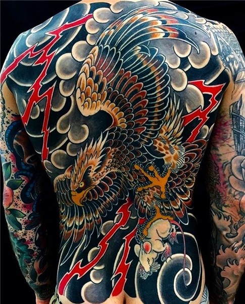 Japanese back tattoo by @rory_pickersgill_tattoo. #japanesei