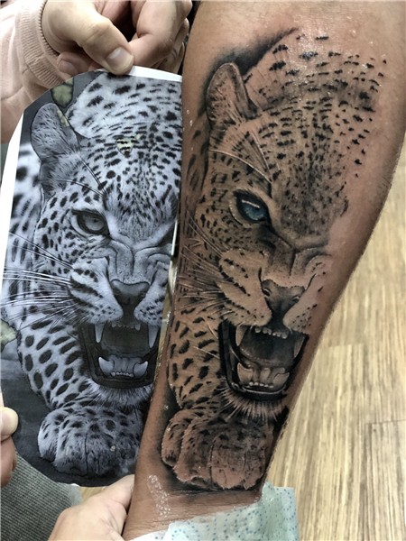 Javi Ink tattoo @javiromerotattoo Leopardo tattoo Leopard ta