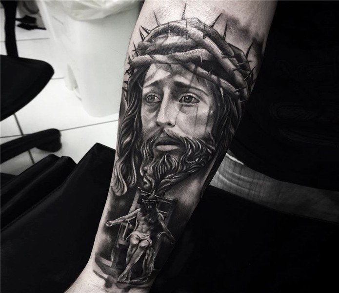 Jesus Christ tattoo by Douglas Prudente Photo 22763