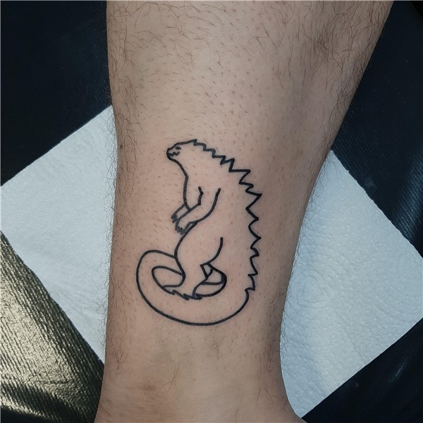 Just got a shitty Godzilla tattoo done - Imgur