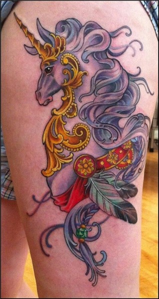 Kim Saigh Unicorn tattoo designs, Unicorn tattoos, Picture t