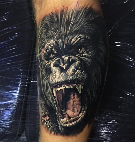 King Kong done this morning at @family_art_tattoo Done using