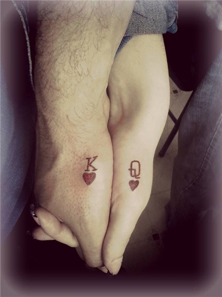 King & Queen of Hearts - His & Hers Him and her tattoos, Mat