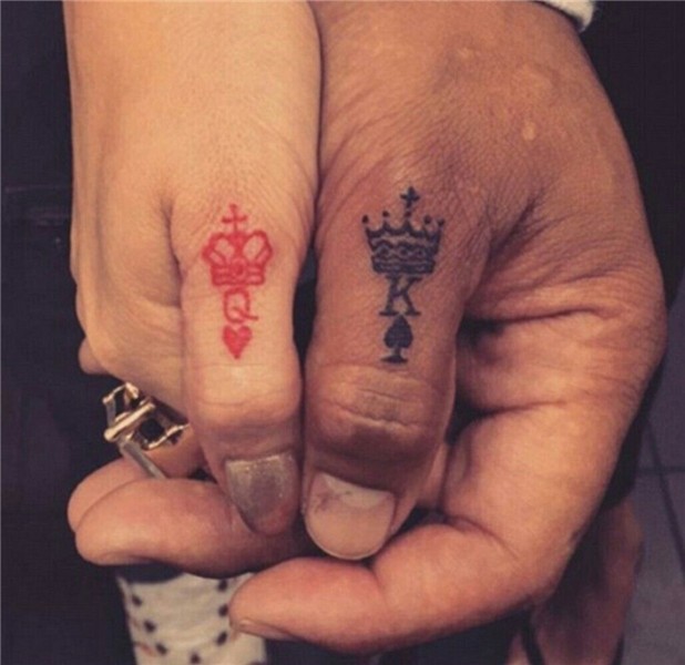King and Queen Queen tattoo, Matching tattoos, Him and her t