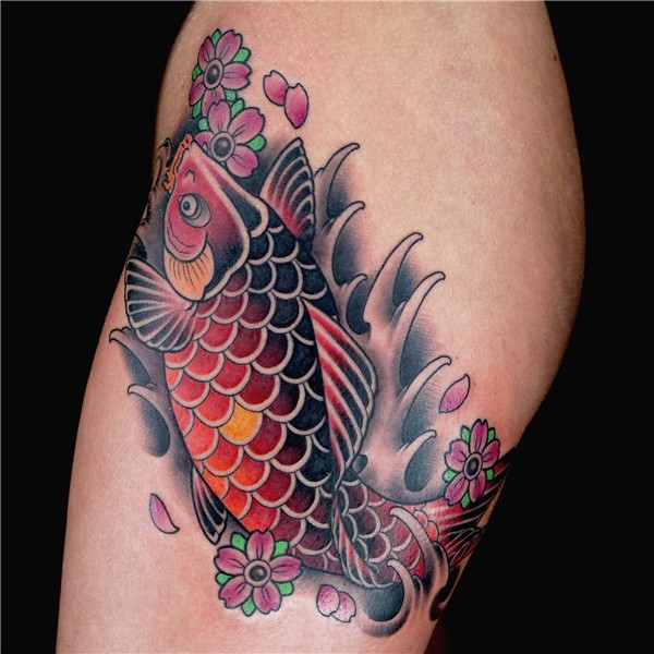 Koi Fish Tattoo by Tyler Nolan