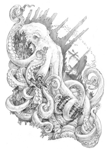 Kraken tattoo, Octopus tattoo design, Octopus tattoos