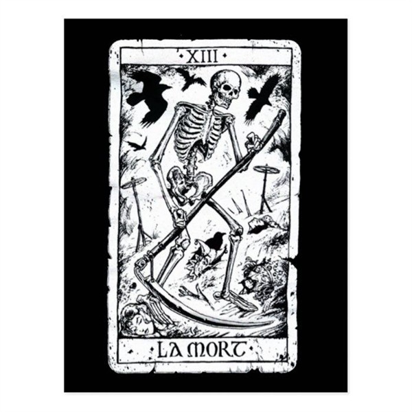 La Mort Tarot Card Zazzle.com Tarot tattoo, Tarot card tatto
