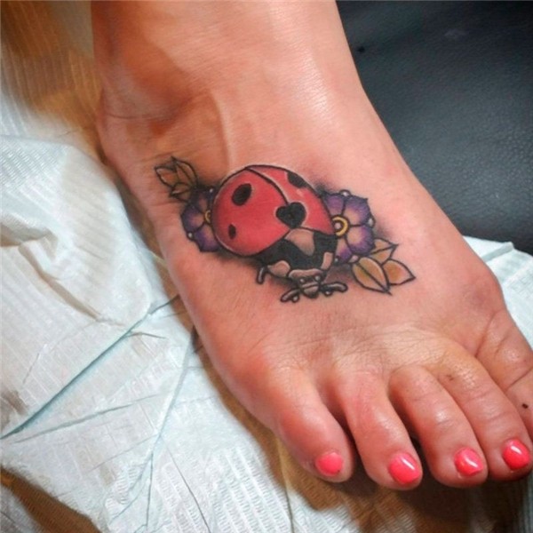Ladybird tattoo on foot Ladybird tattoo, Lady bug tattoo, Ta