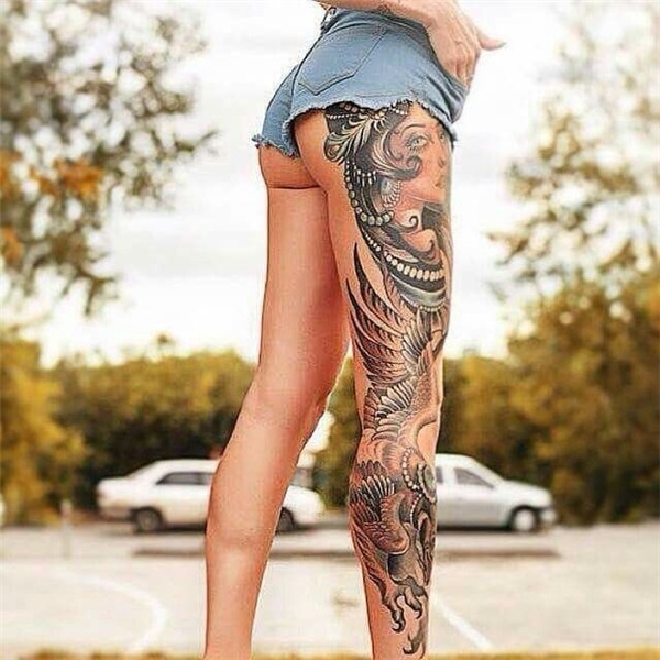 Leg tattoo Hình xăm nữ, Hình xăm, Hình xăm đẹp
