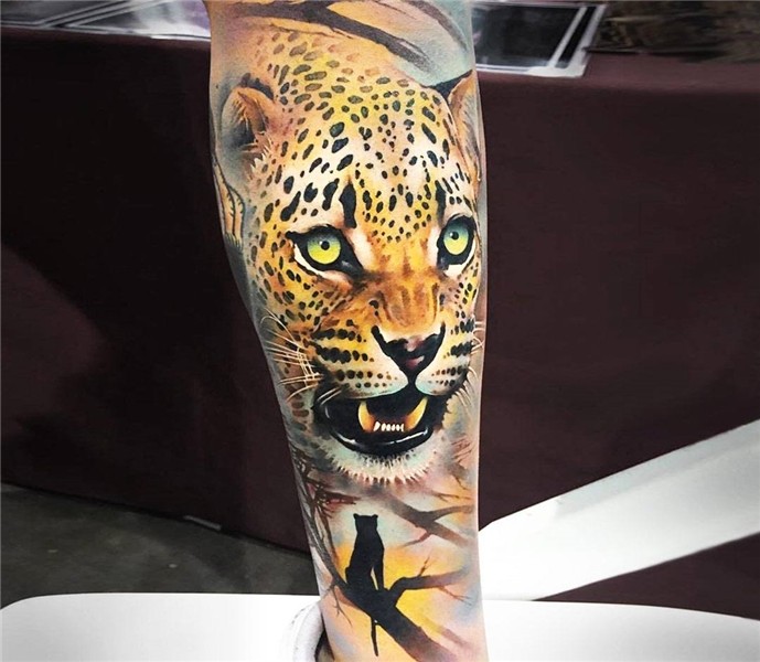 Leopard tattoo by Khail Tattooer Photo 21662