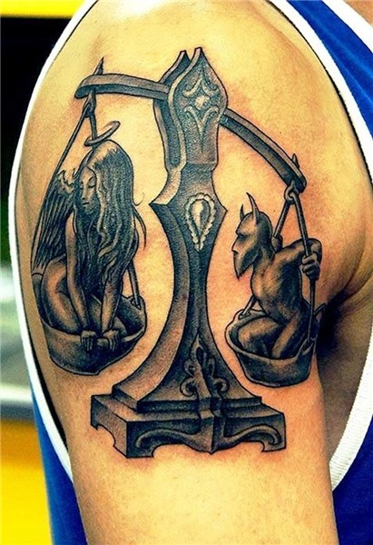 Libra Zodiac Tattoos - TattooFan Libra tattoo, Libra scale t