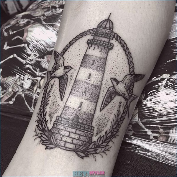 Lighthouse Tattoo - A tattoo design that lets you find the l