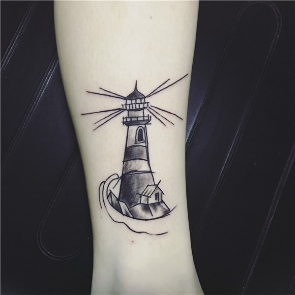 Lighthouse tattoo by Matt Fischer, Wilmington NC #tattoo #li