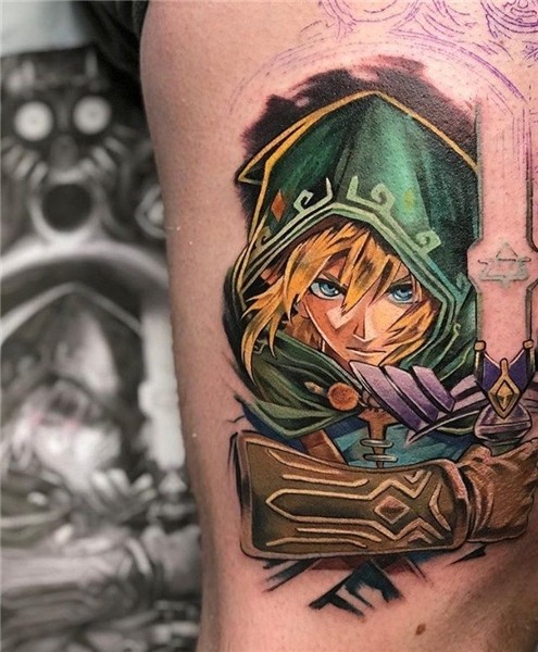 Link Tattoo Zelda tattoo, Legend of zelda tattoos, Gaming ta