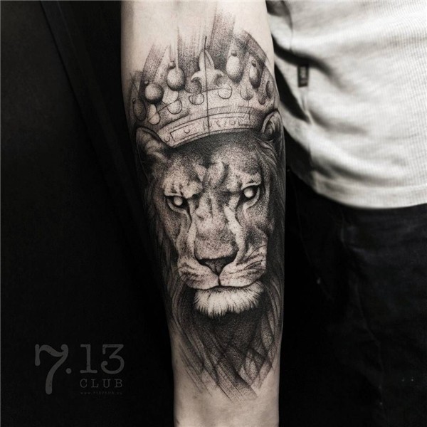 Lion With Crown Tattoo - Crowned Lion Tattoo Ideas // Februa