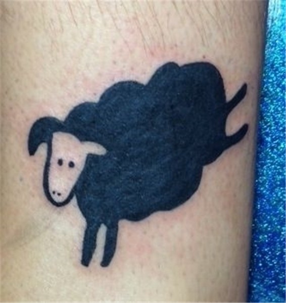 Little Sheep Minimal Tattoos Sheep tattoo, Black sheep tatto