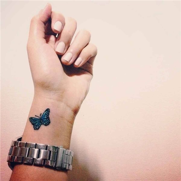 Little Tattoos - Little wrist tattoo of a butterfly on Nikki