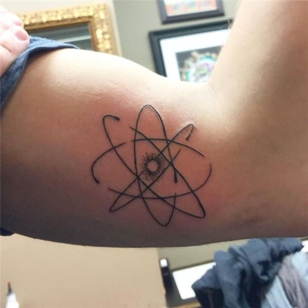 Little atom tattoo - http://ift.tt/1HQJd81 Atom tattoo, Tatt