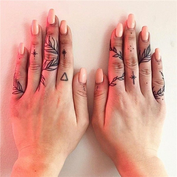 Little finger on left #fingertattoos Hand tattoos, Finger ta