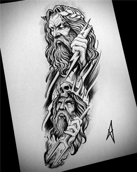 Long Sleeve Sketch Zeus/Hades on Inspirationde Hades tattoo,