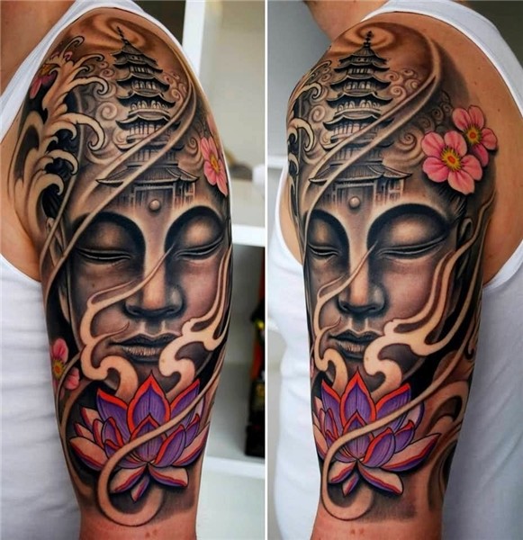 Lotus Arm Sleeve Tattoo * Arm Tattoo Sites