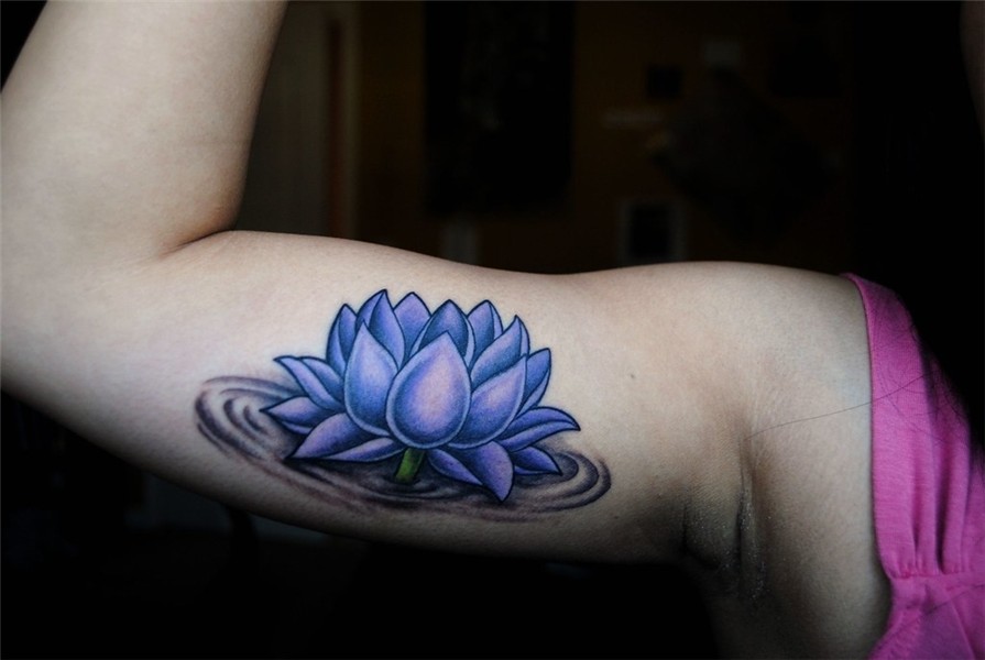 Lotus Flower This was my first tattoo, a purple lotus flow.