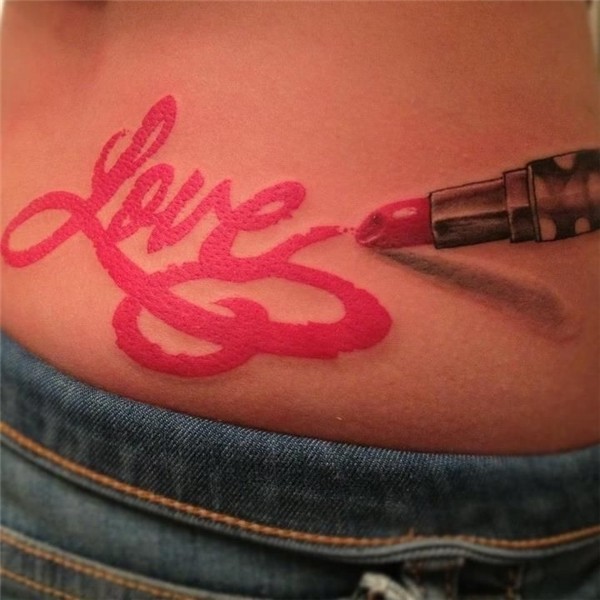 Love Lipstick Tat- Hector Tatz Reyes ***** Lipstick tattoos,