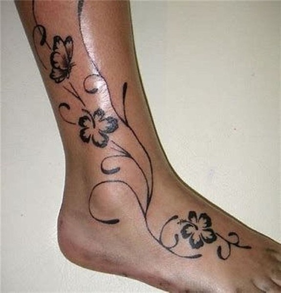 Lovely Foot Tattoo Ideas For Girls19 Vine foot tattoos, Foot