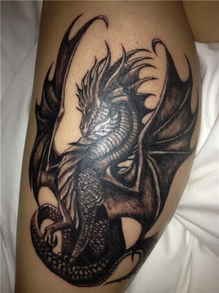 Love my dragon!!! Dragon tattoo for women, Dragon tattoo des