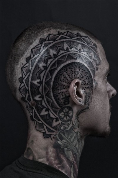 Love the symmetry. Head tattoos, Tattoos, Tattoo hurt