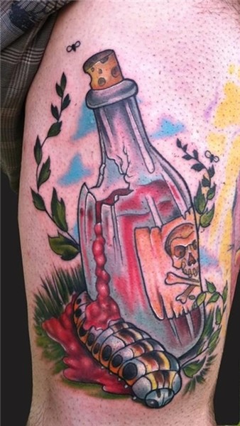 MD Tattoo Studio : Tattoos : Katelyn Crane : Poison bottle T