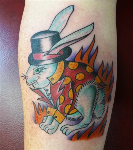 Magic Show Rabbit Tattoo Design in 2017: Real Photo, Picture