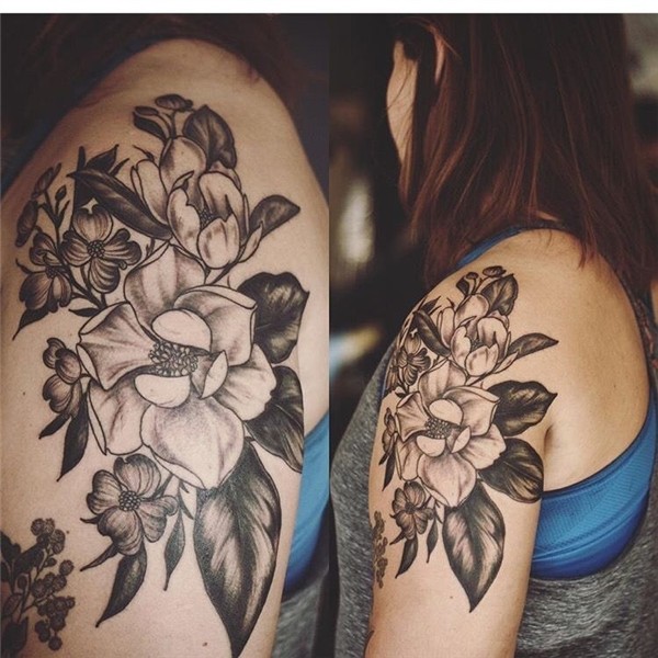 Magnolias. Magnolia tattoo, Flower tattoo, Tattoos