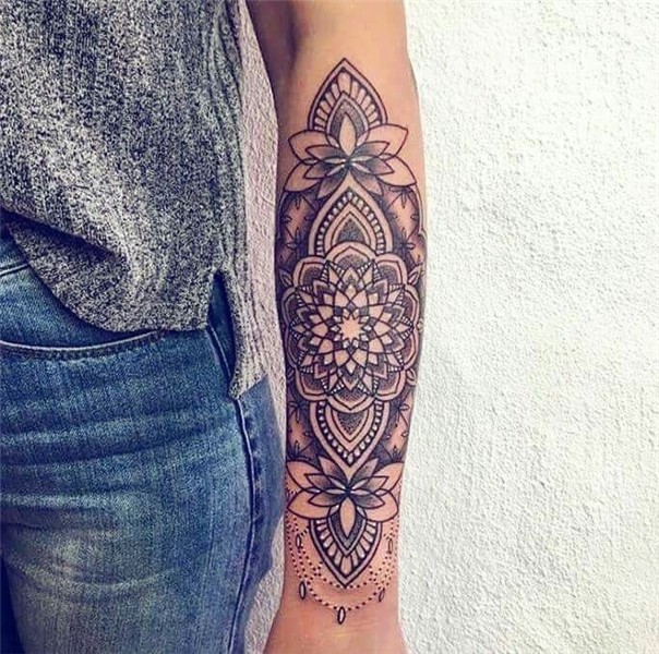 Mandala Forearm Sleeve Tattoo Female Sleeve tattoos, Forearm