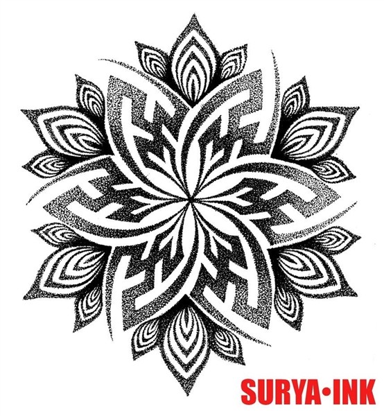 Mandala Handpoke Tattoo Design - C A Wills by Chris-Anthony-