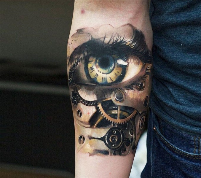 Mechanical Eye tattoo by Tymur Denysenko Photo 17041