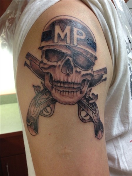 Military police tattoo Hip tattoos for girls, Simple flower