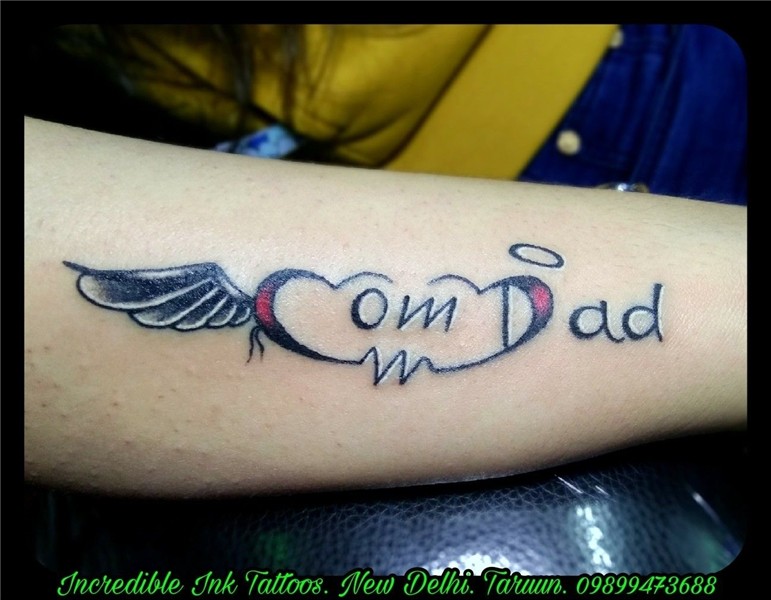 #MomDad #Angel #Wing #Tattoo Mom Dad Tattoos Feather tattoo