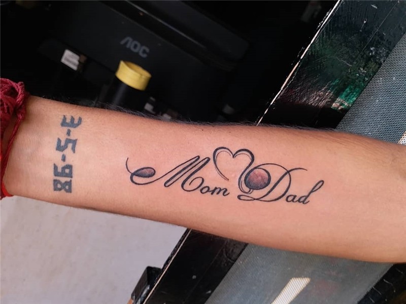 Mom and Dad Tattoo Design For Parents - Body Tattoo Art