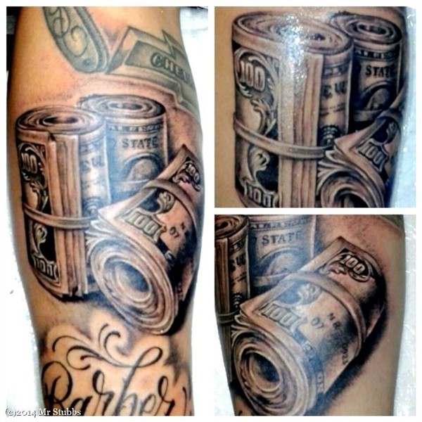 Money Tattoos Meanings and Design InkDoneRight.com Money bag