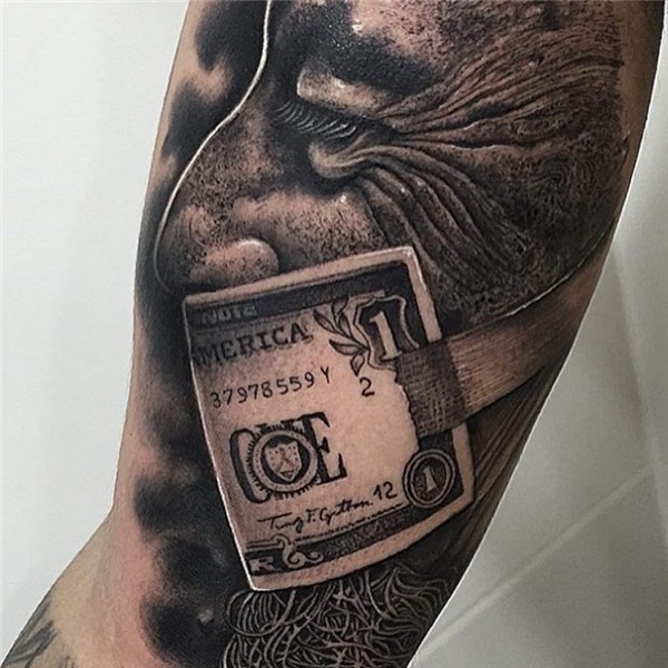 Money Tattoos Tatuajes únicos, Tatuaje detallado, Tipo de ta