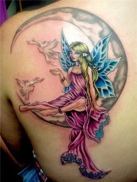 Moon Tattoos - TattooFan Small fairy tattoos, Fairy tattoo,