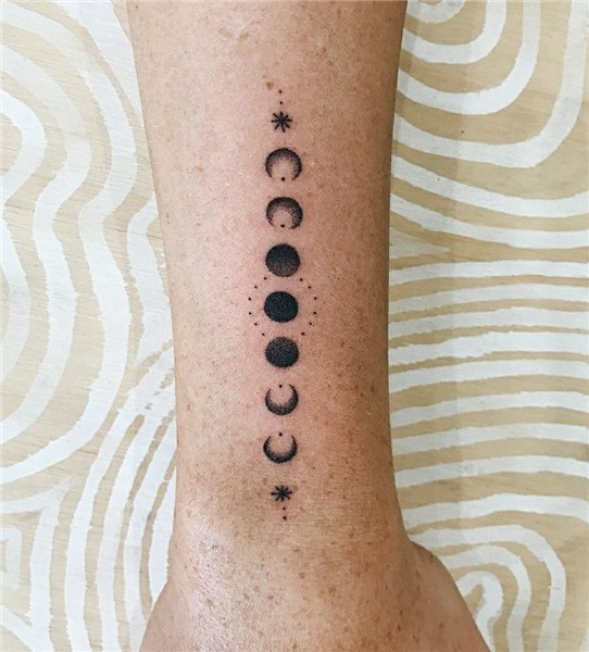 Moon phases Tiny tattoos, Moon phases tattoo, Inspirational