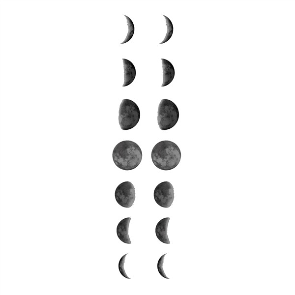 Moon phases black and white - 10 free HQ online Puzzle Games