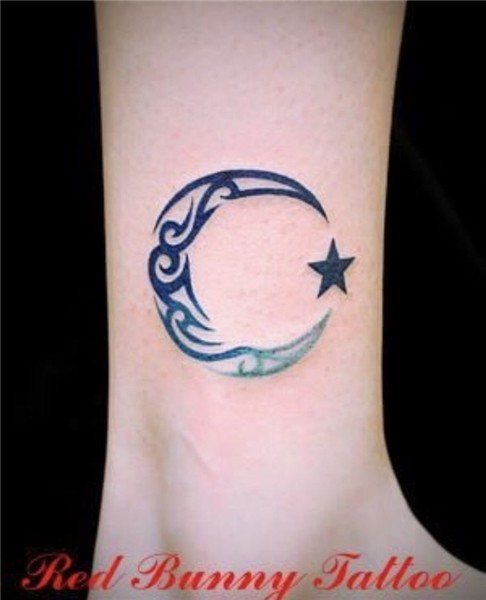 Moon star Tattoos for daughters, Star tattoos, Moon tattoo d