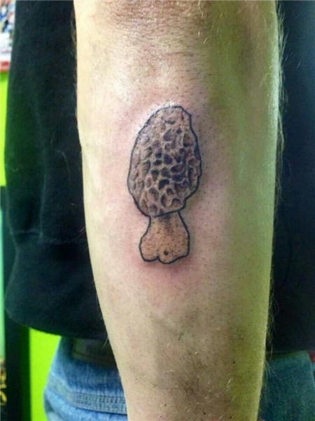 Morel tattoo Mushroom tattoos, Tattoos, Nature tattoos
